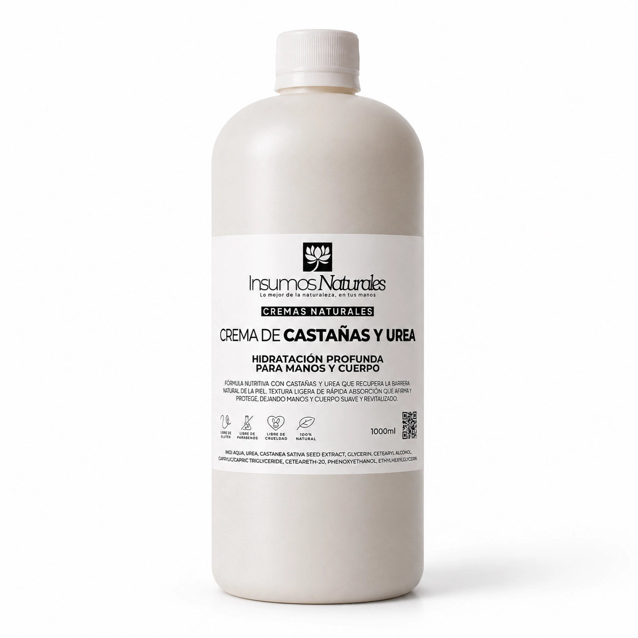 Crema Cuerpo Y Manos Castañas Y Urea