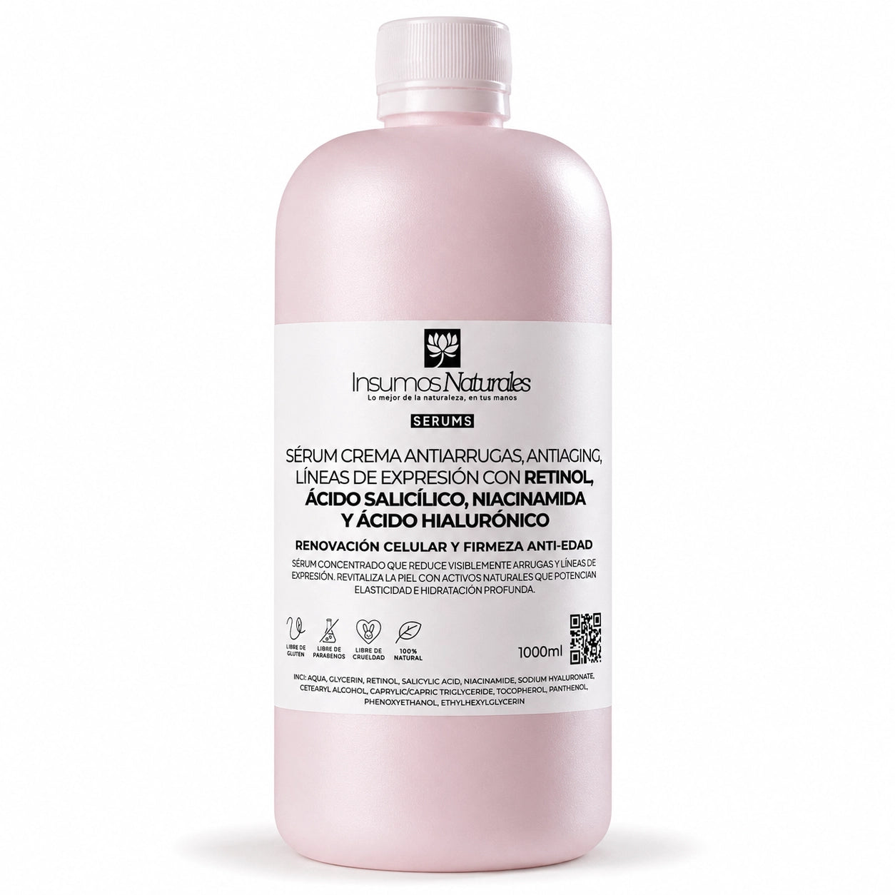 Serum Crema antiarrugas, antiaging y líneas de expresión con Retinol, Ácido Salicílico, Niacinamida y Ácido Hialurónico
