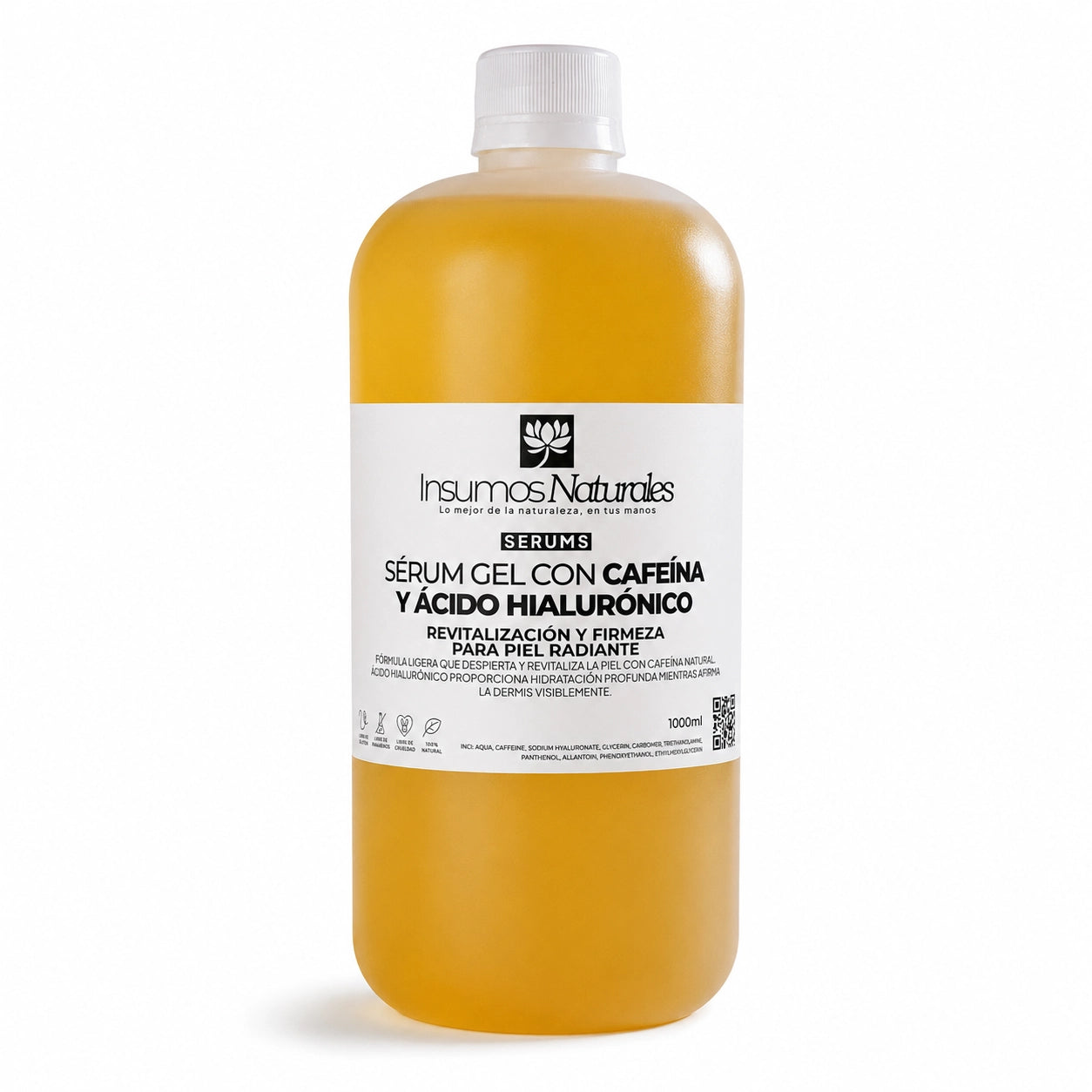 Serum Gel Con Cafeína Y Ácido Hialurónico
