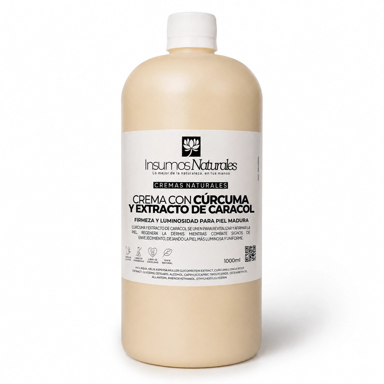 Crema Con Cúrcuma Y Extracto De Caracol