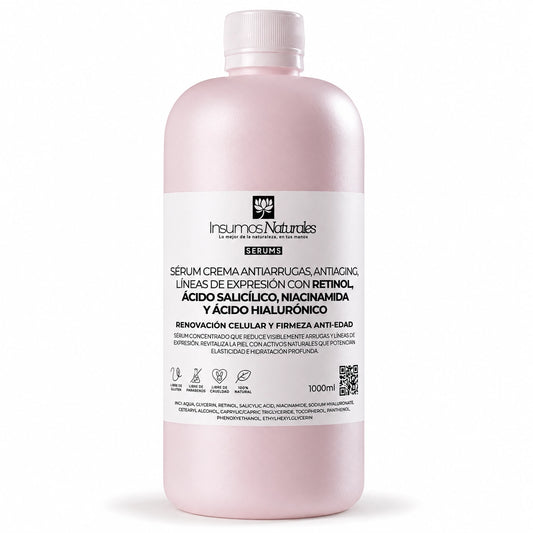 Serum Crema antiarrugas, antiaging y líneas de expresión con Retinol, Ácido Salicílico, Niacinamida y Ácido Hialurónico