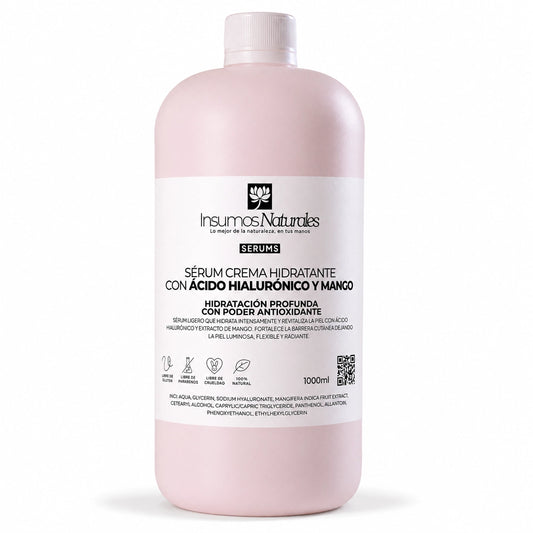 Serum Crema Hidratante con Ácido Hialurónico y Mango